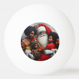 Weihnachtsmann mit Kindern 7 Tischtennisball