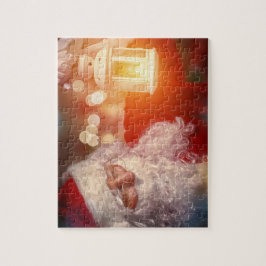 Weihnachtsmann mit leichtem Jigsaw Puzzle