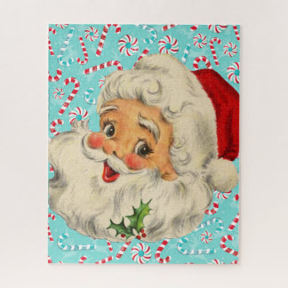 Weihnachtsmann mit Pfefferminz Puzzle