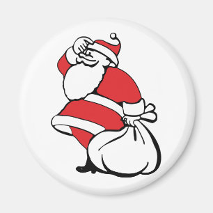 Weihnachtsmann mit Sack voller Spielzeuge Magnet