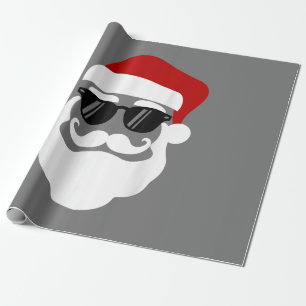 Weihnachtsmann mit Sonnenbrille Lustiges Weihnacht Geschenkpapier