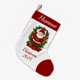 Weihnachtsmann mit Tannenzweigen - Kleiner Weihnachtsstrumpf