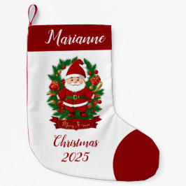 Weihnachtsmann mit Tannenzweigen - Kleiner Weihnachtsstrumpf