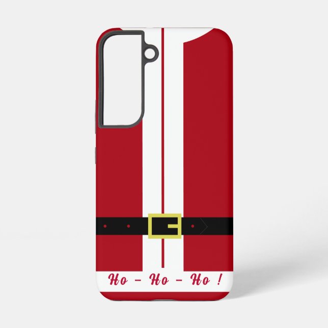 Weihnachtsmann mit Weihnachtsgeschenk Samsung Galaxy Hülle (Rückseite)