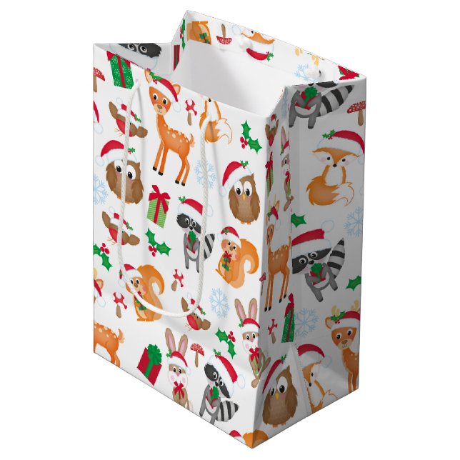 Weihnachtsmann Mittlere Geschenktüte (Vorderseite Schrägansicht)