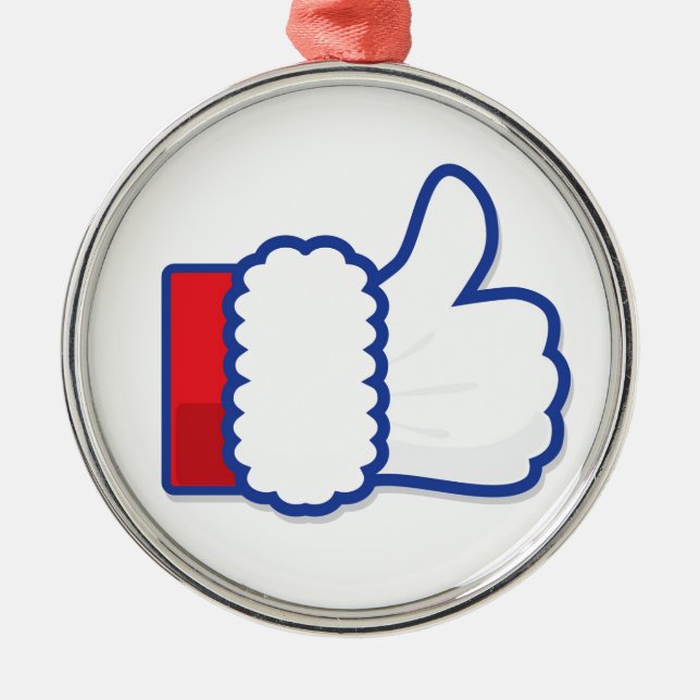 Weihnachtsmann mögen Ikone Ornament Aus Metall (Vorne)