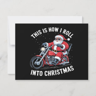 Weihnachtsmann Motorrad Motorbike Weihnachten Esse