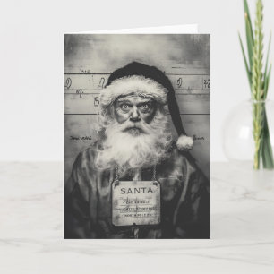 Weihnachtsmann Mugshot: Ungezogene Liste falsch Einladung