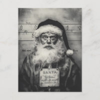 Weihnachtsmann Mugshot: Ungezogene Liste falsch