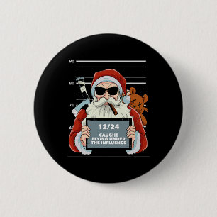 Weihnachtsmann Mugshot Weihnachten Pajama Funny X- Button