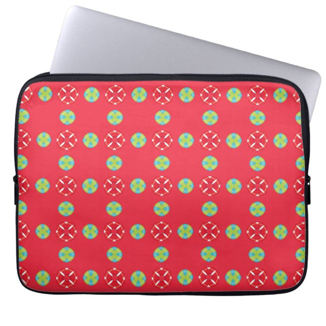 Weihnachtsmann Muster 03 - Laptopschutzhülle (Vorderseite)