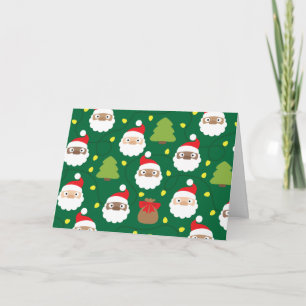 Weihnachtsmann Muster Karte