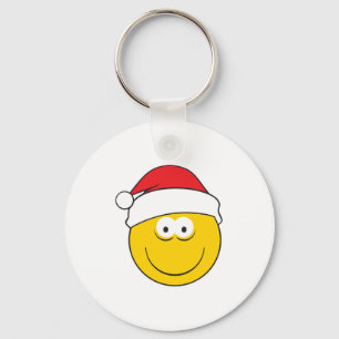 Weihnachtsmann-Mütze Gesicht Schlüsselanhänger