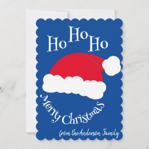 Weihnachtsmann Mütze Ho Ho Ho Frohe Weihnachten Bl