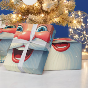 Weihnachtsmann Nahaufnahme Weihnachten Geschenkpapier