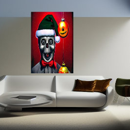 Weihnachtsmann neuer Helfer | AI Art Poster