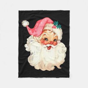 Weihnachtsmann Nk Weihnachtsgesicht Alt Xmas Vinta Fleecedecke