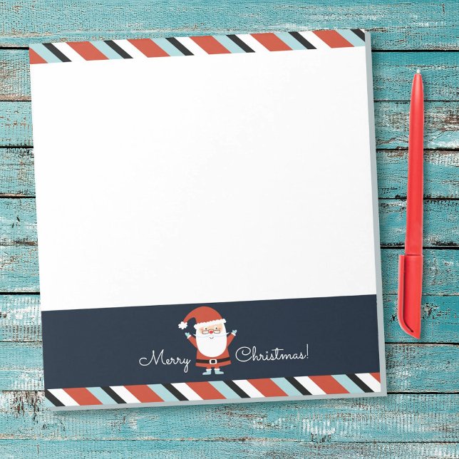 Weihnachtsmann Notizblock (A fun Christmas Santa holiday note pad.)
