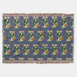 Weihnachtsmann Nussknacker Dunkelblau Decke