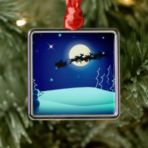 Weihnachtsmann Ornament Aus Metall