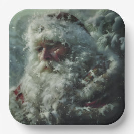 Weihnachtsmann Pappteller