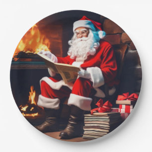 Weihnachtsmann Pappteller