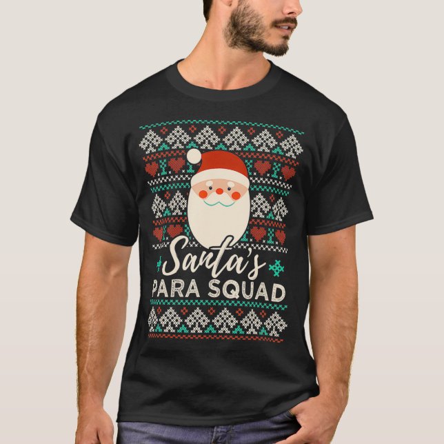 Weihnachtsmann Paraprofessional Lehrer Weihnachten T-Shirt (Vorderseite)