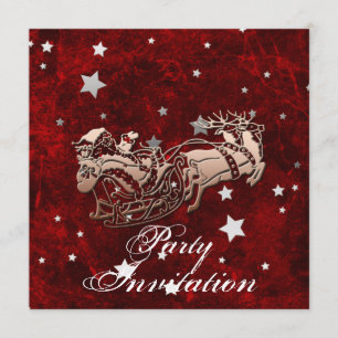 Weihnachtsmann-Party-Einladung Einladung