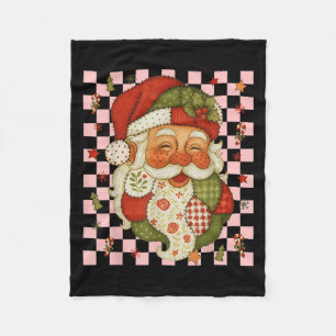 Weihnachtsmann Patchwork Matching Family 20 Fleecedecke
