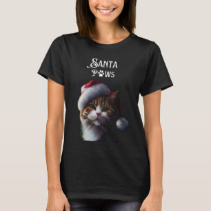 Weihnachtsmann Paws Cat T-Shirt