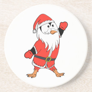 Weihnachtsmann Penguin Weihnachten bereit Getränkeuntersetzer