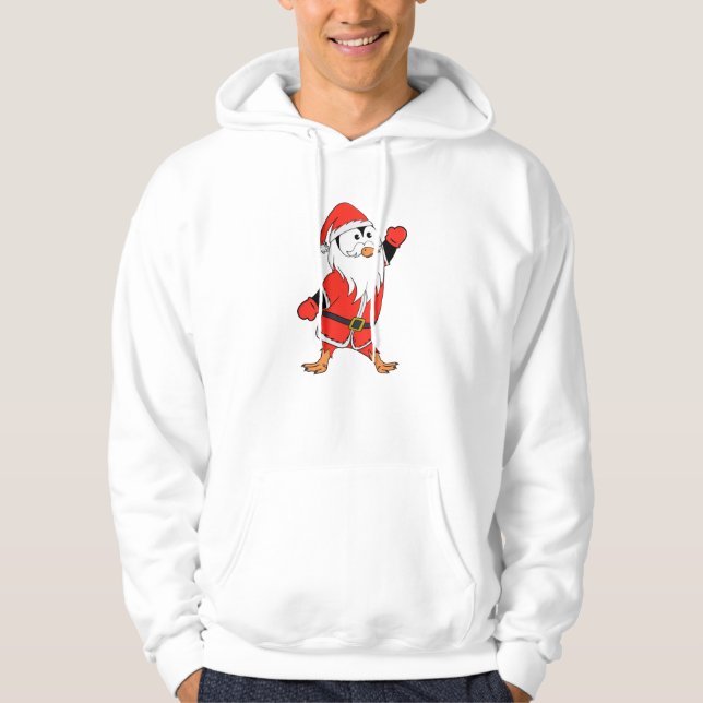 Weihnachtsmann Penguin Weihnachten bereit Hoodie (Vorderseite)