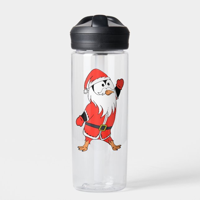 Weihnachtsmann Penguin Weihnachten bereit Trinkflasche (Vorderseite)