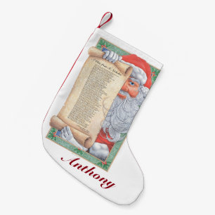 Weihnachtsmann (personalizable) kleiner weihnachtsstrumpf