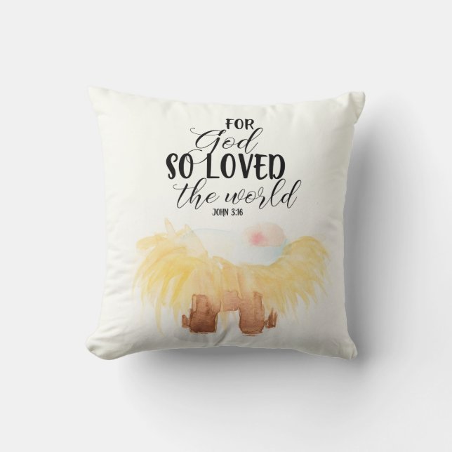 Weihnachtsmann Pillow John 3:16 Kissen (Vorderseite)