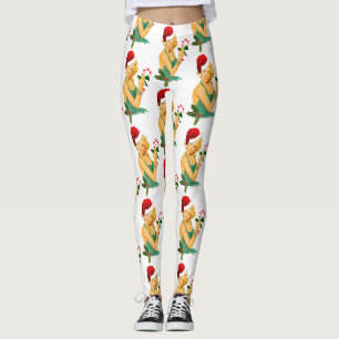 weihnachtsmann pin up leggings