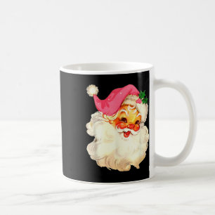 Weihnachtsmann Pink Weihnachtsgesicht Alte Weihnac Kaffeetasse