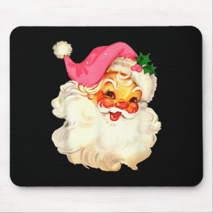 Weihnachtsmann Pink Weihnachtsgesicht Alte Weihnac Mousepad