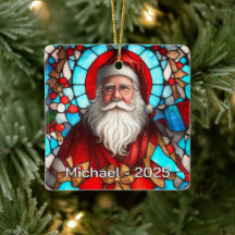 Weihnachtsmann-Porträt im Vintage-Stil