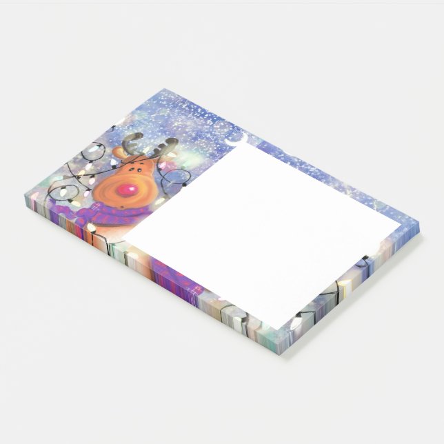 Weihnachtsmann Post-it Klebezettel (angewinkelt)