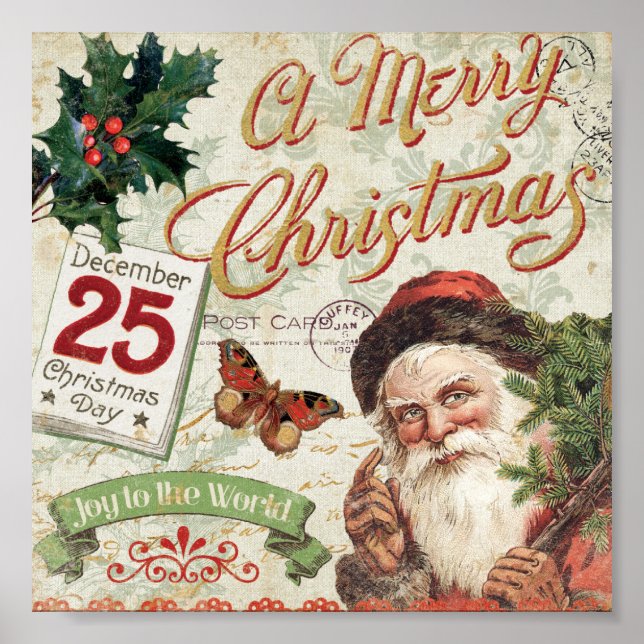 Weihnachtsmann Poster (Vorne)