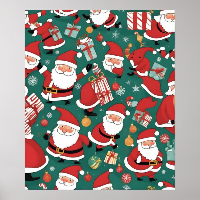 Weihnachtsmann Poster (Vorne)