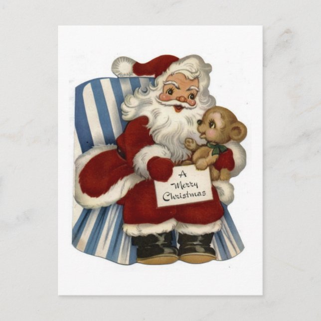 Weihnachtsmann Postkarte (Vorderseite)