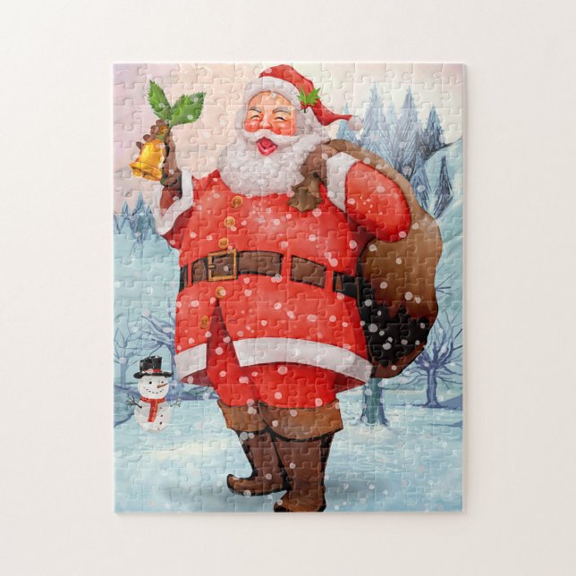 Weihnachtsmann Puzzle (“Piece together the magic of Christmas with Santa’s joyful smile!”)