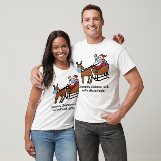 Weihnachtsmann, Reindeer, Quarantine Christmas, ZS T-Shirt (Unisex)