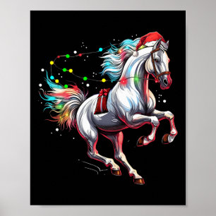 Weihnachtsmann Reiten Poster