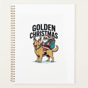 Weihnachtsmann-Reiter-Retriever-Shirt Desi Planer