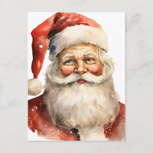 Weihnachtsmann Retro Weihnachten Postkarte