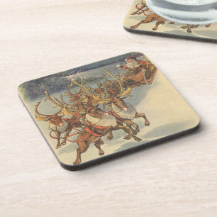 Weihnachtsmann Ristorante da Valentino Getränkeuntersetzer