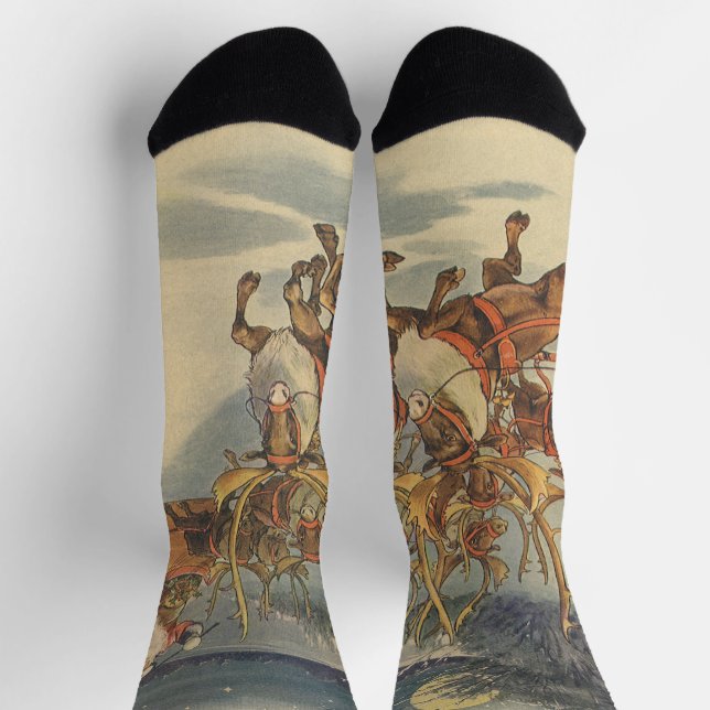 Weihnachtsmann Ristorante da Valentino Socken (Oben)